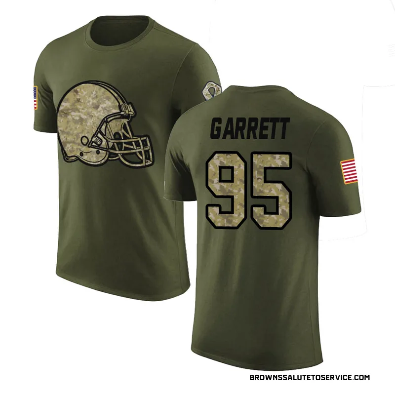 Black Men's Myles Garrett Cleveland Browns Limited 2020 Salute To Service  Jersey